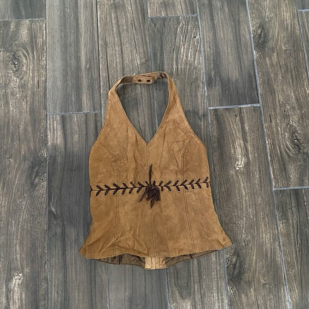 Wilson’s Leather Ran Brown Halter Top Medium (160)